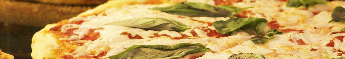 Eating Italian Pizza at Mangia Pizza & Italian Restaurant restaurant in North Babylon, NY.